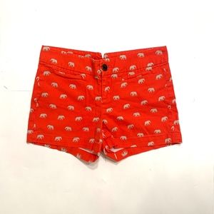 Banana Republic Orange Elephant Shorts